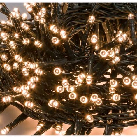 Serie Luci Natale 480 Led Luce Calda Giochi Luce Filo 26 mt Uso Esterno D1992