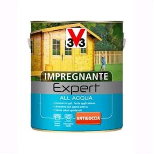 V33 Impregnante all’Acqua Linea Expert Colore Noce Scuro 750 ML