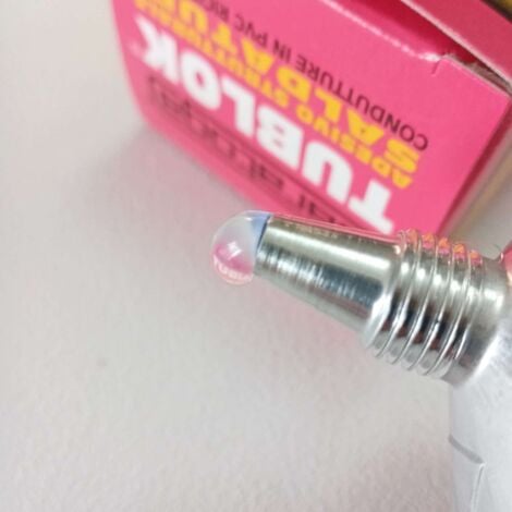 Saratoga tublok 125gr colla trasparente per pvc rigibo e abs