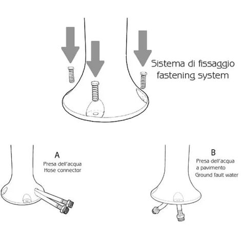 Doccia da Esterno Giardino Miscelatore Arkema Funny Yin Bianco