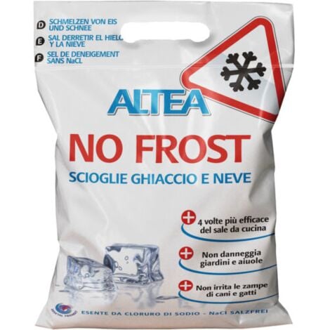 Altea NO FROST Miscela di sali non corrosivi sciogli ghiaccio neve 5 KG
