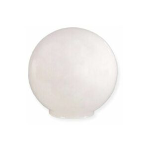 Paralume in vetro opalino a sfera 12cm bocca 5cm