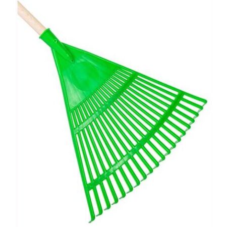 Scopa Da Giardino In Plastica Mod.Triangolare Larghezza 45 Cm.