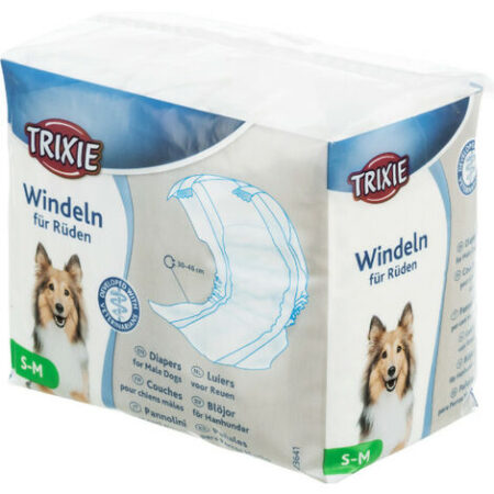 Trixie Pannolini a Fascia per Cani Maschi taglia S-M da 12 pz