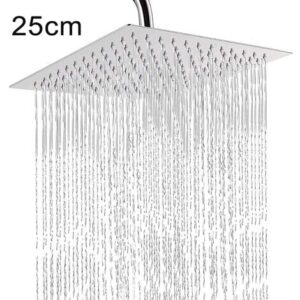 Soffione doccia quadrato 25x25cm Soffione doccia regolabile ultrasottile ad alta pressione