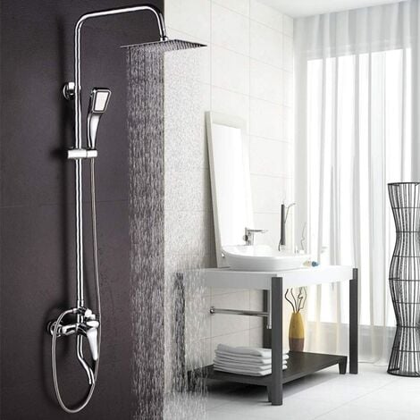 Soffione doccia quadrato 25x25cm Soffione doccia regolabile ultrasottile ad alta pressione