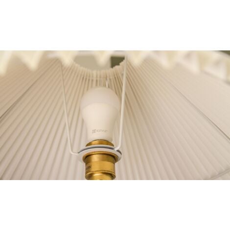 Ezviz Lb1 Lampadina Led Smart Wifi 8W 806Lm, Compatibile Con Alexa, E27 Luce Calda Dimmerabile 2700K, Bianco, 6 X 10.9 X 3 Cm