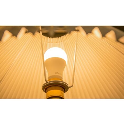 Ezviz Lb1 Lampadina Led Smart Wifi 8W 806Lm, Compatibile Con Alexa, E27 Luce Calda Dimmerabile 2700K, Bianco, 6 X 10.9 X 3 Cm