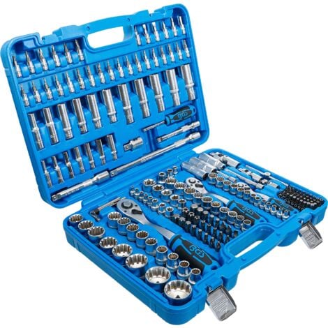 Serie di bussole Gear Lock  6,3 mm (1/4") / 10 mm (3/8") / 12,5 mm (1/2")  192 pz.