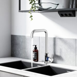 Rubinetto cucina industriale cromato