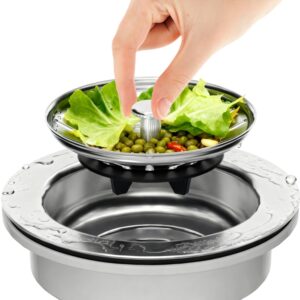 Tappo lavello a scomparsa inox (Diametro: 80 mm)