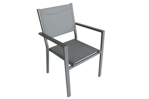 Salotto da giardino angolare per 5 persone beige Oris NATERIAL con cuscini in poliestere beige