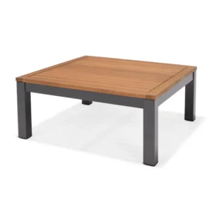 Salotto da giardino per 5 persone marrone Solaris NATERIAL con cuscini in poliestere grigio