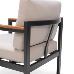 Sedia da giardino in legno pieghevole Solis Origami NATERIAL, 2 pezzi