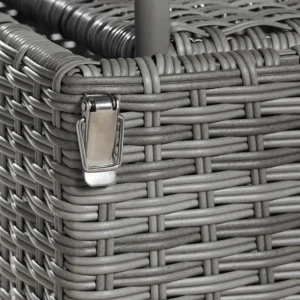 Porta per cantina a battente Tam in acciaio colore grigio, L 80 x H 205 cm, apertura reversibile