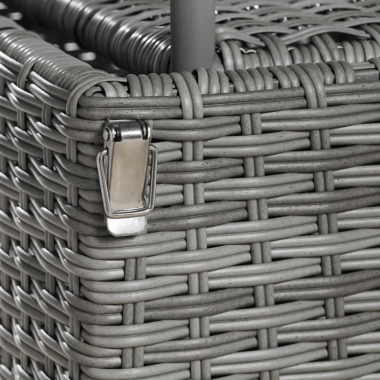 Porta per cantina a battente Tam in acciaio colore grigio, L 80 x H 205 cm, apertura reversibile