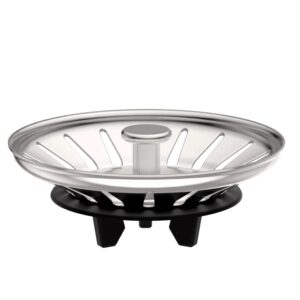Tappo lavandino cucina a scomparsa inox (Diametro: 80 mm)