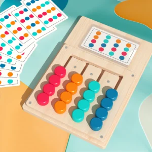 Gioco Montessori di abbinamento colori in legno, logica e concentrazione 5-7 anni
